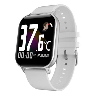 China T68 Top Touch Screen Body Temperature Alarm Blood Oxygen IP67 Thermometer Wristwatch Waterproof Smartwatch Smartwatch for sale