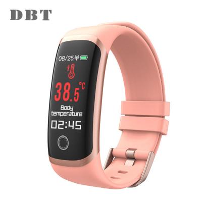 China Hottest IP67 Touch Screen Sports Waterproof Temperature Smartwatch Fitness Wristband Wristband Smart Watch for sale