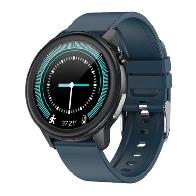 China Waterproof Heart Rate Fitness Tracker Smart Watch Touch Screen OEM IP68 Body Temperature Blood Pressure SPO2 PPG ECG for sale