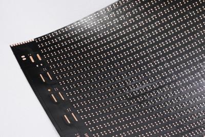 China Custom Flexible PCB Assembly Double-sided Black Text LED Flexible Display Screen FPC Te koop