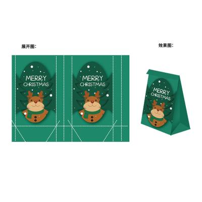 China Recyclable Customized Christmas Candy Gift Color Box Small Portable Card Box Customized LOGO Christmas Gift Card Boxes for sale