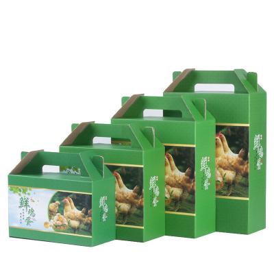 China Recycled Materials Wholesale Portable Gift Box Product Color Box Corrugated Paper Cardboard Customized Duck Egg Gift Packaging Box for sale