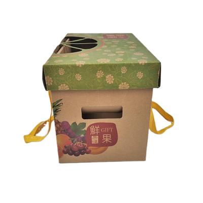 China Recyclable Customized Kraft Paper Packaging Boxes, Fruit Gift Packaging Box, Paper Box For Fruit Packaging for sale