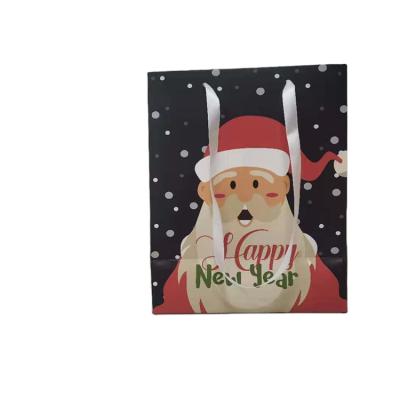 China Recyclable Custom Full Color Luxury Christmas Gift Bag Kraft Paper Gift Bag for sale