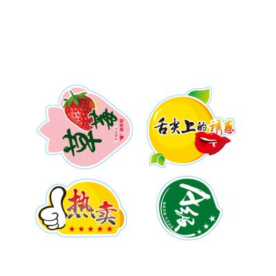 China Eco-friendly popular design cute labels, Customize-made paper stickers, fruit stickers for sale