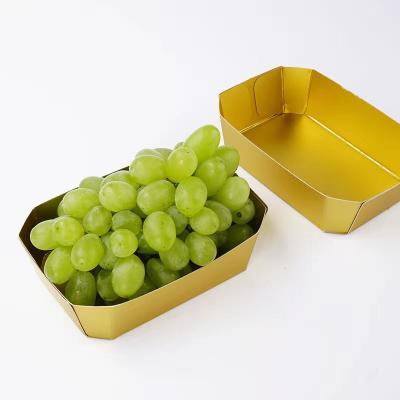 China Eco - Friendly Wholesale Custom Healthy Disposable Stores Fruit Paper Trays for sale