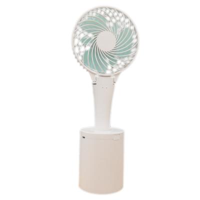 China Oscillating Function Portable HandFan Mini Table Fan Rechargeable Vehicle Cup Houlder Hand Fan for sale