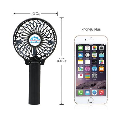 China Fashional Latest New Multifunctional USB Led Light Li-ion Battery Small HandFan HF308 Travel Fan for sale