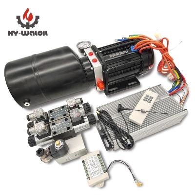 China 8 Hours Working Pressure 48 /72 Volt 8L Horizontal Brushless Motor 8 Hours Working Time Continuous Hydraulic Power Pack Station for sale