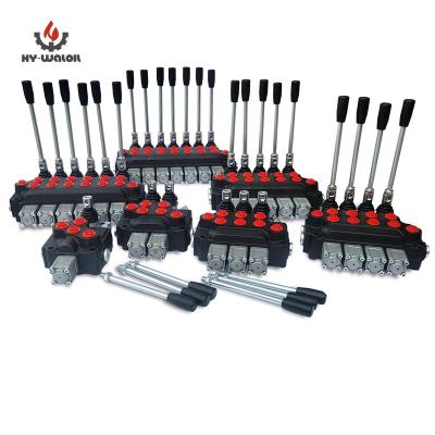 China Adopts Hy-waloil DCV40 series parallel or hydraulic backhoe block hydraulic lock designed simple oil circuit valve for sale