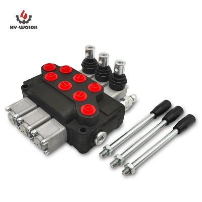 China Adopts parallel or hydraulic directional oil circuit manufacturers price crane pump 50L/min hydraulic directional valve manually for sale