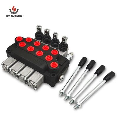 China Adopts oil circuit Hy-waloil excavator Joystick Factory Price DCV40 series parallel or high pressure trailer hydraulic directional control valve for sale