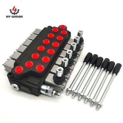 China Adopts oil circuit Hy-waloil manufacturer Price 6 coil DCV40 hydraulic manual rebound control parallel or shut-off valve for sale