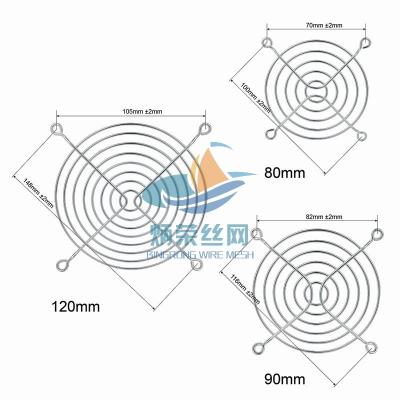 China Ambeyond 40cm 50cm 60cm 80cm 120cm Air Conditioner System Metal Fan Cover Net For Fan for sale