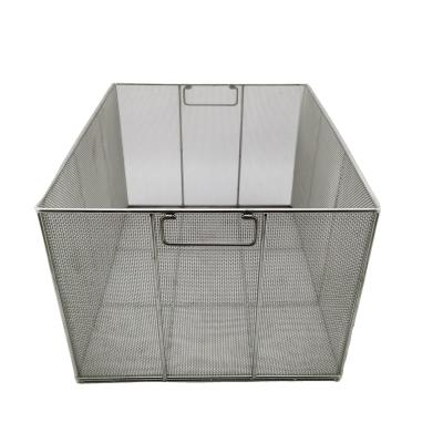 China Sustainable New Product Fine Mesh 304 Stainless Steel Baskets With Handles for sale