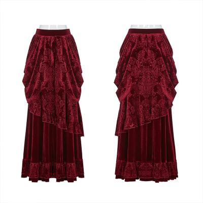 China Vestidos plus WQ-486 PUNKRAVE Victoria Gorgeous Short Long Skirt 2021Women's Plus Size Skirts for sale