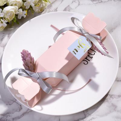 China Wholesale Eco Friendly Materials Design Luxury Wedding Favor Recycled Soft Candy Wrapping Paper Gift Box For Biscuit Biscuit for sale