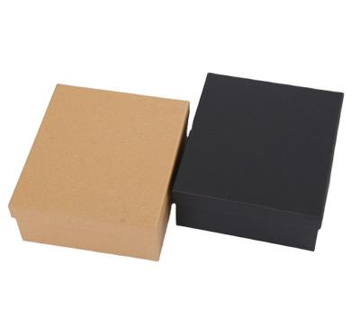 China Recyclable Most Popular Black Gift Box With Lid Handmade Gift Box Set Kraft Cardboard Gift Box for sale