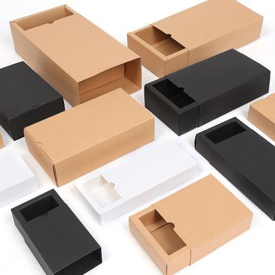 China Recyclable Paper Boxes Folding Drawer Sock Underwear Box Gift Packaging Paper Box for sale