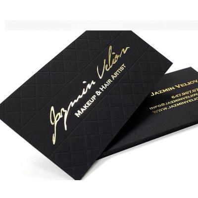 China paper & China Factory Competitive Price Custom Paperboard And Frosted Embossed Printed Metal Business Card Gold for sale