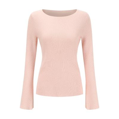 China Orcelay Anti-Wrinkle Tailored Basic Style Fancy Sleeve Around Neck Sweater for sale