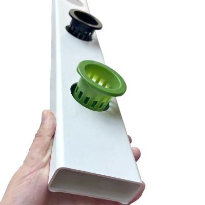 China NFT Hydroponic Channel Growing Plants PVC Plastic Pipe Pouch Holes for Optimal Growth for sale