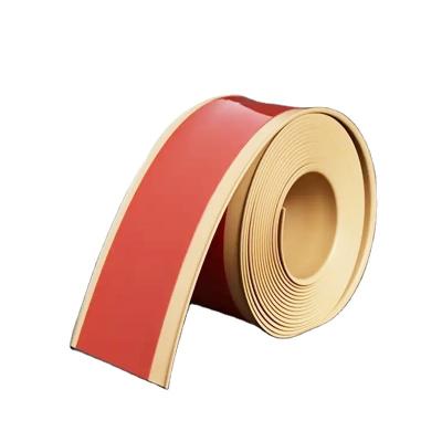 China Vinyl PVC Stick Baseboard Trim with ISO9001 and TPR Material for sale