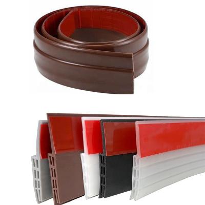 China Brown TPE Door Draft Stopper for Under Door Bottom Seal Strip Home Weather Stripping for sale