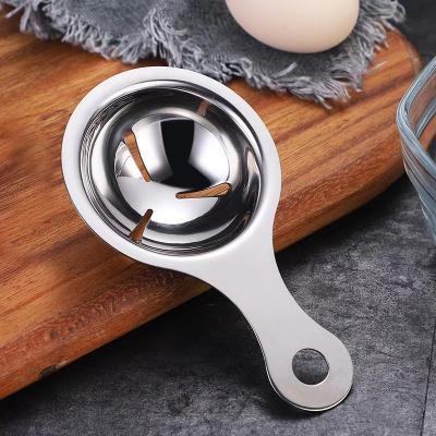 China Viable Stainless Steel Egg White Separator Tools Egg Yolk Filter Instruments Kitchen Accessories Separating Funnel Spoon Egg Divider Tool for sale