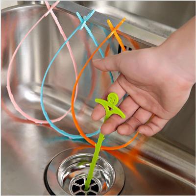 China Hair Dredge Hook Clog Hair Remover Sink Hook Bathroom Floor Filter Cleaner Cleaner Brush Drain Hair Removal Tools A0012 for sale