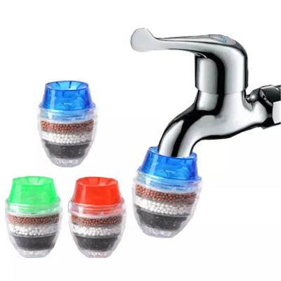 China Hotel 5 Layers Activated Carbon Water Purifier Kitchen Faucet Filter Bathroom Faucet Filter Purification Tool For Home Use for sale