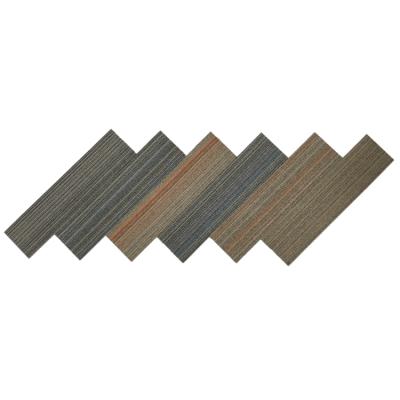 China Cushioned Single Flooring Loop Pile 25x100 Fujian Fireproof Carpet Tile for sale