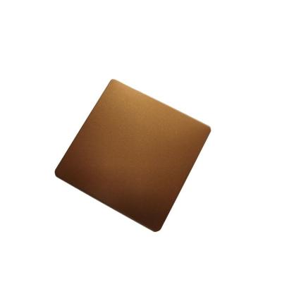 China Decoration Anti-fingerprint Brushed Stainless Steel Gold Finish 4*8 Stainless Steel Sheet For Decoration for sale