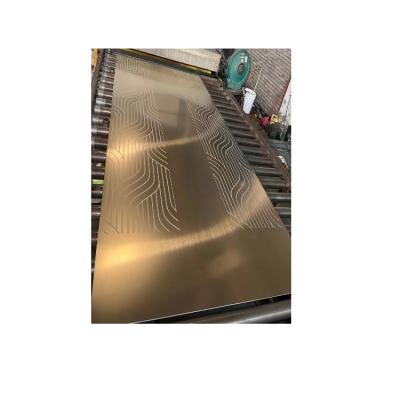 China Elevator Decoration Sheet 8k 304 Stainless Steel Plate Pattern Steel Plate Etching Sheets Anticorrosive for sale