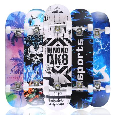 China Custom Size Color Custom Size Double Deck Board Tilt Skateboard Maple Road Four Wheel Skateboard for sale