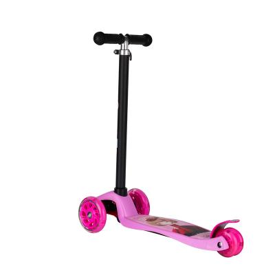 China Widened PU wheel instant wholesale children's scooter factory flashing children's scooter 3 foldable wheel sale for kids for sale