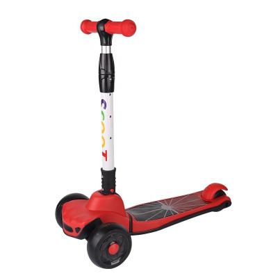 China Child Plastic Material Panel Metal Base Adjustable Height 3 Wheels Kids Mobility Scooter Mini Folding For Children for sale