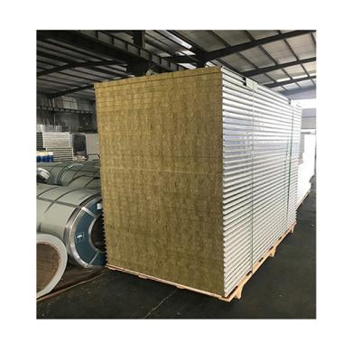 China Industrial High Quality Rock Wool Sandwich Panel Roofing For Clean Room for sale