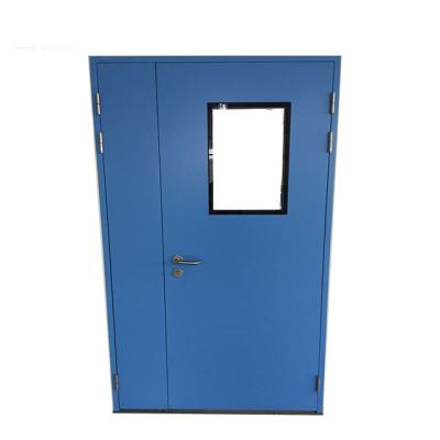 China Industrial Clean Room High Efficient Soundproof Swing Sliding Steel Doors GMP Pharmaceutical Clean Room Medical Door for sale