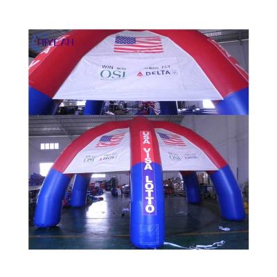 China Customized high quality PVC tarpaulin or oxford fabric event spider tent inflatable spider dome tent with blower for sale for sale