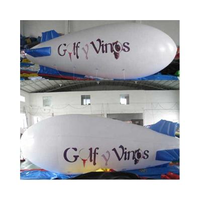 China 0.18mm PVC Outdoor Camping New Design Custom Logo Printing Advertising Inflatable Airship Model for sale