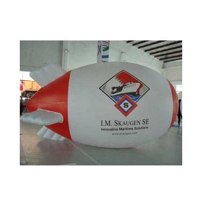 China Weightlight Customize Helium Blimp Giant Inflatable Flying Fish Balloons Outdoor Advertising for sale