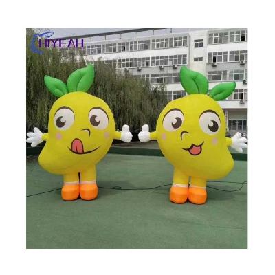 China Decoration Advertising Pear Air Cartoon Character Inflatable Costume Decoration Inflatable Costume for sale