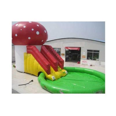 China Mushroom Water Slide Water Slides Backyard Park Guandong UV Protective Fire Retardant Waterproof Inflatable Slide for sale