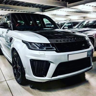 China Plastic For RANGE ROVER SPORT L494 Upgrade To SVR Style PP Material Body Kit Include Rear Bumper Fender Front And Headlight Tail Light for sale