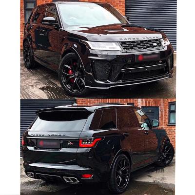 China Plastic Body Kit Include Rear Bumper Assembly Front Damper Headlight Tail Light For RANGE ROVER SPORT L494 14-17 Upgrade 2018 SVR Model for sale