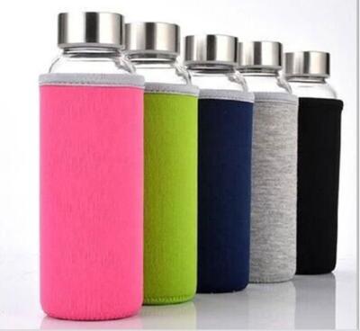 China Sustainable Water Bottle Manufacturers Classic High Borosilicate Cups Safe Steel Lid for sale