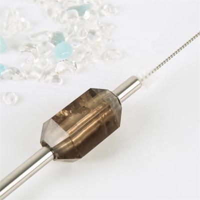 China Low MOQ Sustainable Crystal Infused 304 Stainless Steel Straw With Rose Quartz Eco - Friendly for sale