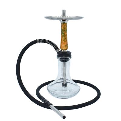 China Wholesale Resin Cheap Big Size Resin Stem With Aluminum Alloy For Smoking Shisha Shisha Luxury Glass Hookah Shisha for sale