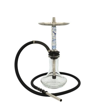 China Wholesale resin cheap large size aluminum stem hookah for smoking hookah shisha luxury nargile glass shisha for sale